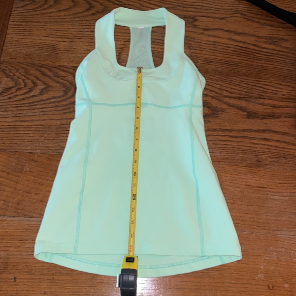 Lululemon scoop neck tank, size 4, mint green - Picture 3 of 5